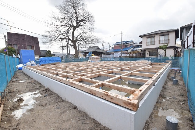 「福岡市南区15」注文住宅現場リポート④【木工事】【土台敷き】