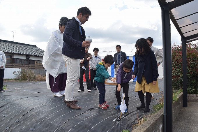 福岡県宗像市04　注文住宅建築現場リポート①　～地鎮祭～