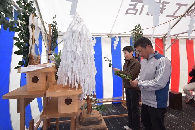 福岡県宗像市04　注文住宅建築現場リポート①　～地鎮祭～