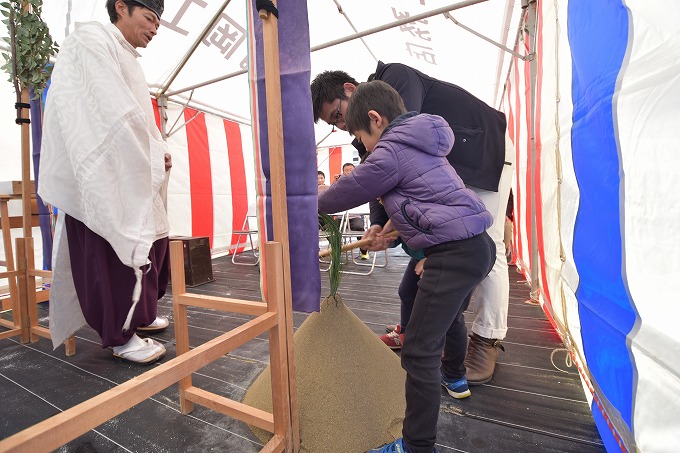 福岡県宗像市04　注文住宅建築現場リポート①　～地鎮祭～