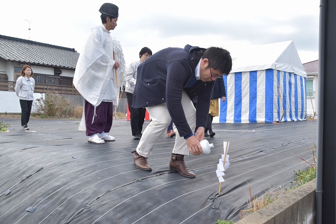 福岡県宗像市04　注文住宅建築現場リポート①　～地鎮祭～