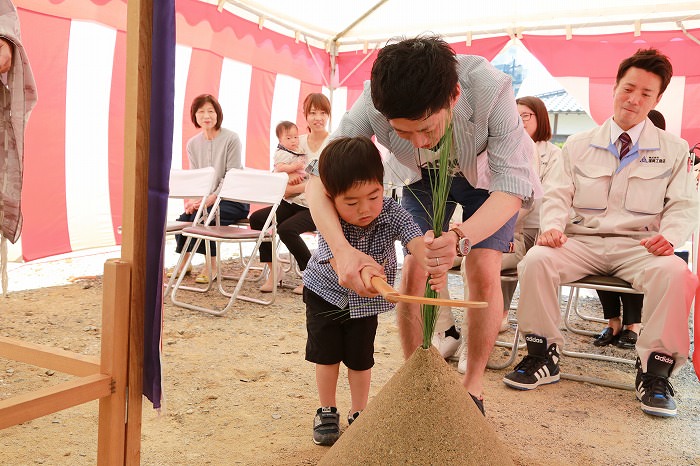 福岡市南区柏原02　注文住宅建築現場リポート①　～地鎮祭～