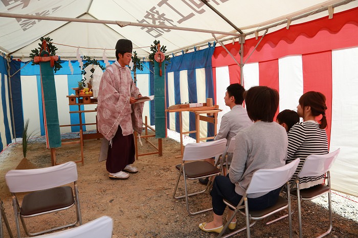 福岡市南区柏原02　注文住宅建築現場リポート①　～地鎮祭～