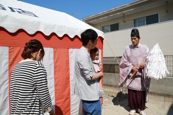 福岡市南区柏原02　注文住宅建築現場リポート①　～地鎮祭～