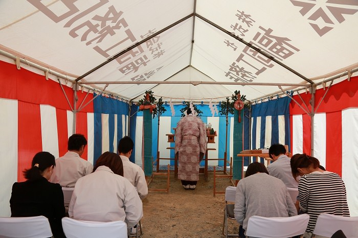 福岡市南区柏原02　注文住宅建築現場リポート①　～地鎮祭～