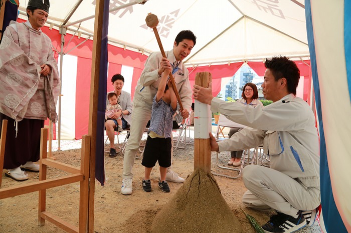 福岡市南区柏原02　注文住宅建築現場リポート①　～地鎮祭～