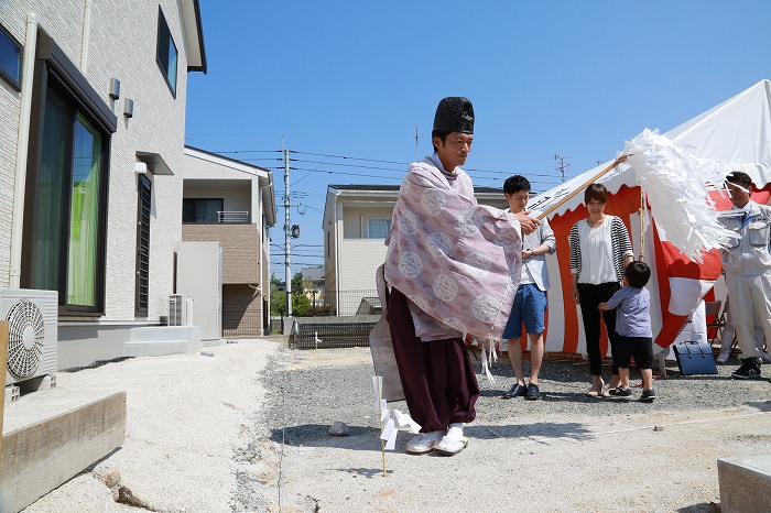 福岡市南区柏原02　注文住宅建築現場リポート①　～地鎮祭～