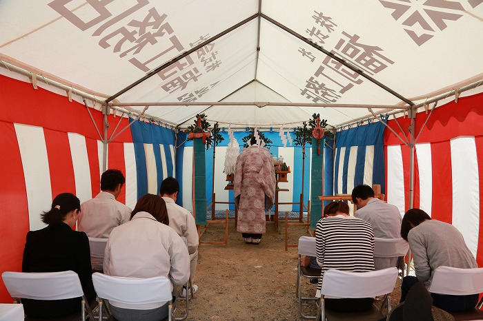 福岡市南区柏原02　注文住宅建築現場リポート①　～地鎮祭～