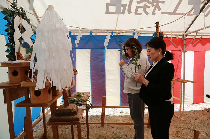 「福岡市南区柏原02」注文住宅現場リポート①【地鎮祭】