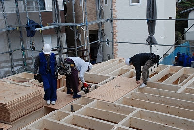 福岡市南区高木03 注文住宅建築現場リポート③ ~建方~