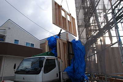 福岡市南区高木03 注文住宅建築現場リポート③ ~建方~