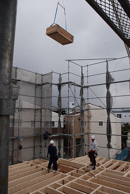 福岡市南区高木03 注文住宅建築現場リポート③ ~建方~
