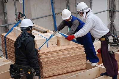 福岡市南区高木03　注文住宅建築現場リポート③　～建方～