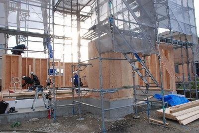 福岡市南区高木03 注文住宅建築現場リポート③ ~建方~