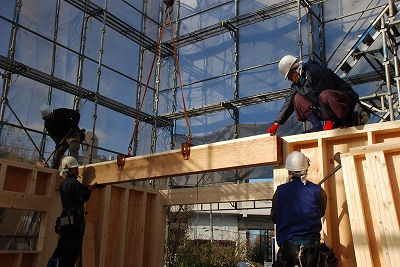福岡市南区高木03 注文住宅建築現場リポート③ ~建方~