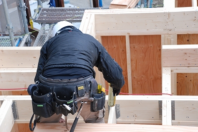 福岡市南区高木03 注文住宅建築現場リポート③ ~建方~