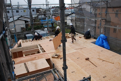福岡市南区高木03 注文住宅建築現場リポート③ ~建方~