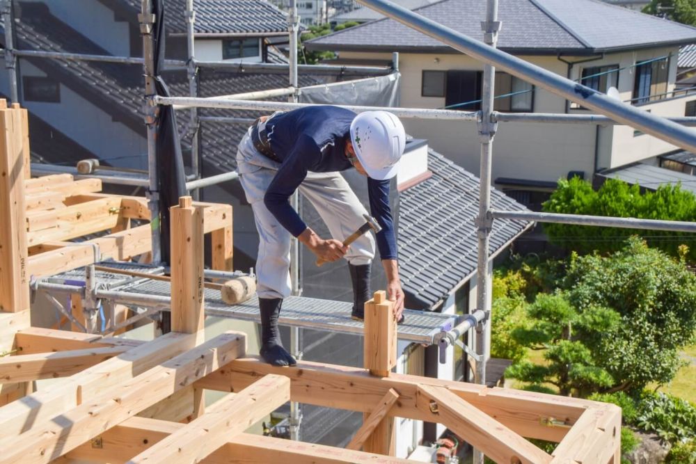 福岡県太宰府市08　注文住宅建築現場リポート③　～上棟式～