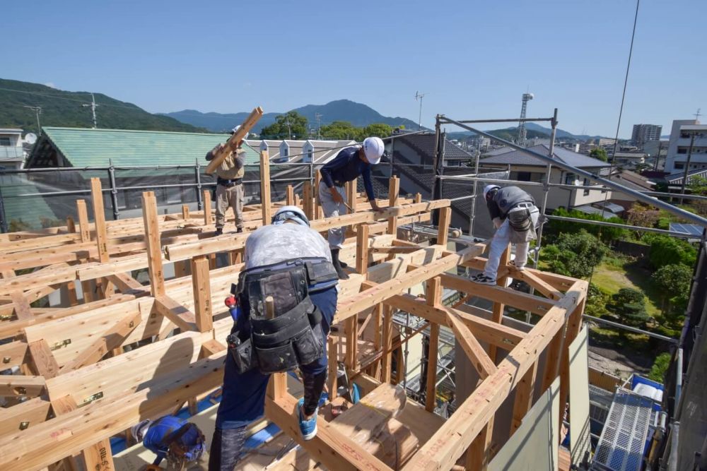 福岡県太宰府市08　注文住宅建築現場リポート③　～上棟式～