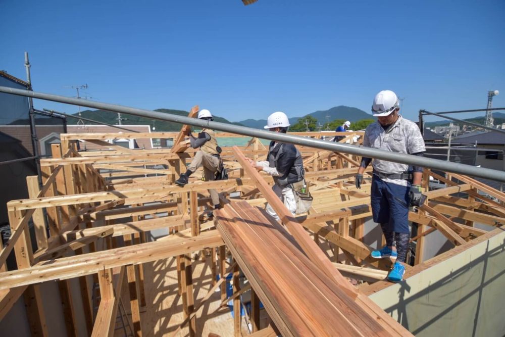 福岡県太宰府市08　注文住宅建築現場リポート③　～上棟式～