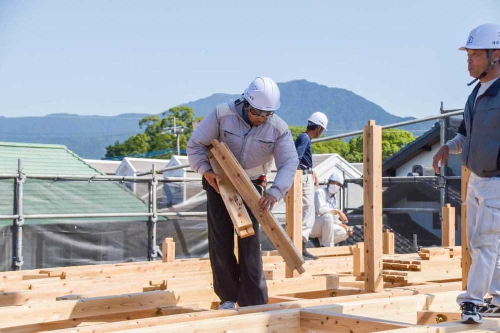 福岡県太宰府市08　注文住宅建築現場リポート③　～上棟式～