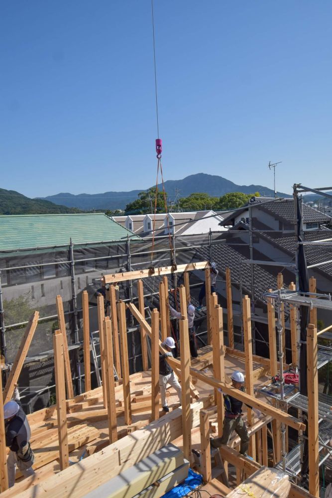 「太宰府市08」注文住宅現場リポート③【上棟式】