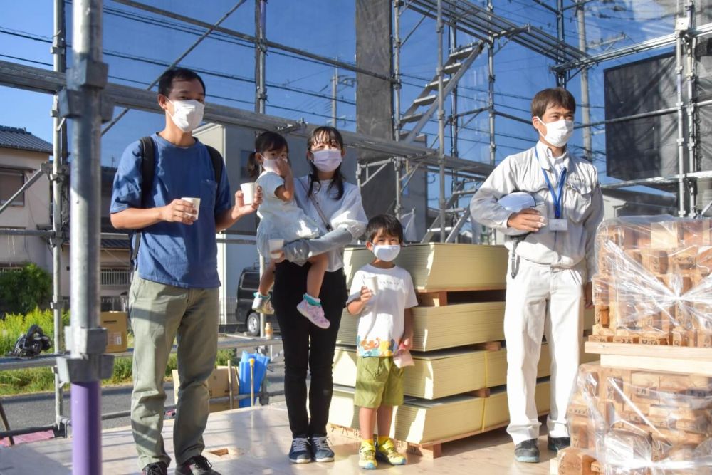 「太宰府市08」注文住宅現場リポート③【上棟式】