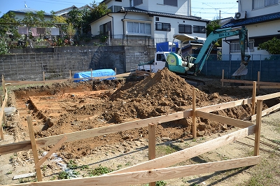 福岡市南区皿山01　注文住宅建築現場リポート②