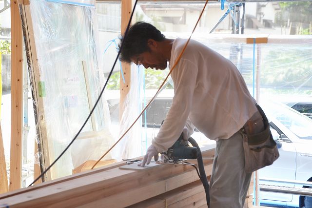 「糟屋郡03」注文住宅現場リポート⑤【木工事】【面材】