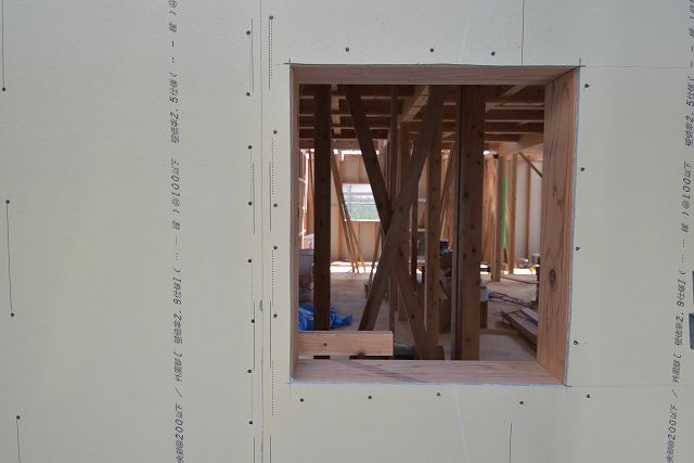 「糟屋郡03」注文住宅現場リポート⑤【木工事】【面材】