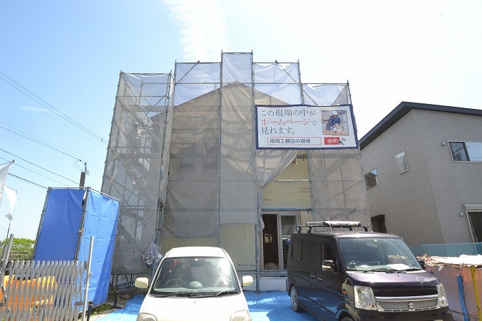 「大野城市02」注文住宅現場リポート⑤【木工事】【外断熱材】