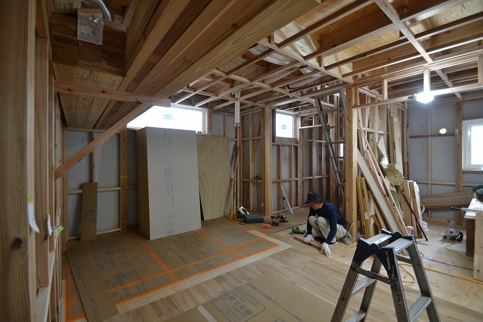 「大野城市01」注文住宅現場リポート⑦【木工事】【床材】