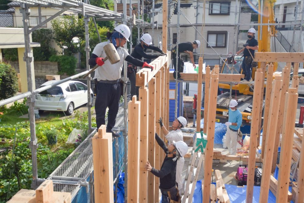 福岡市城南区07　注文住宅建築現場リポート④　～上棟式～