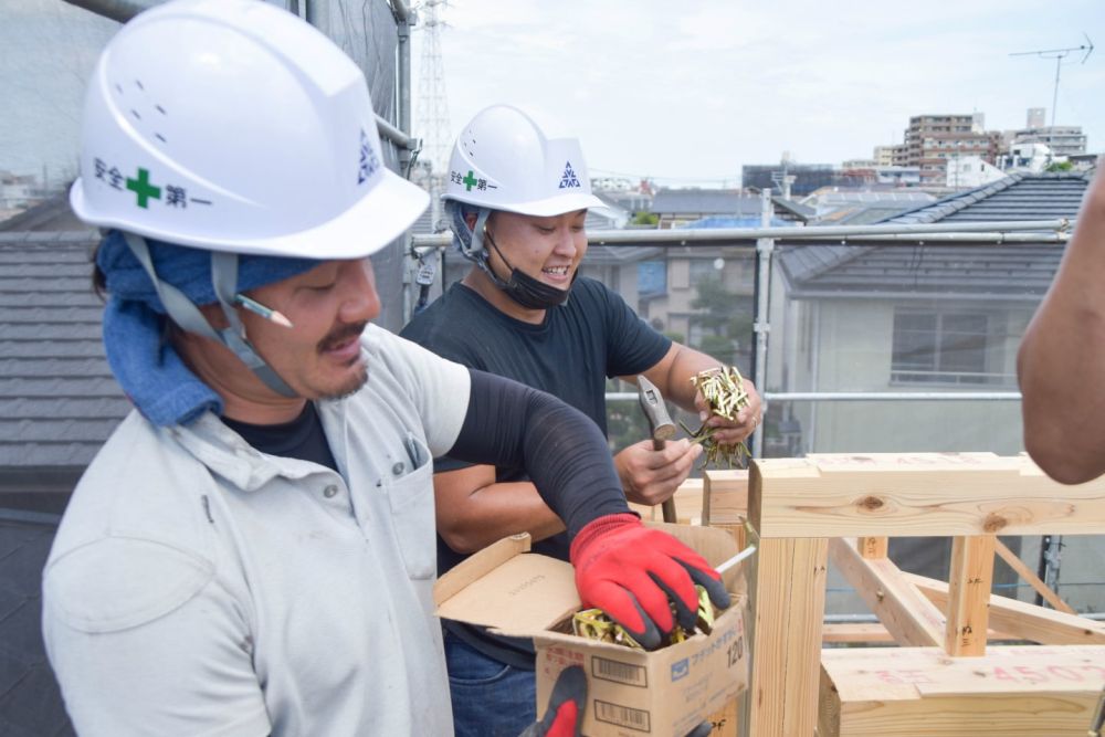 福岡市城南区07　注文住宅建築現場リポート④　～上棟式～