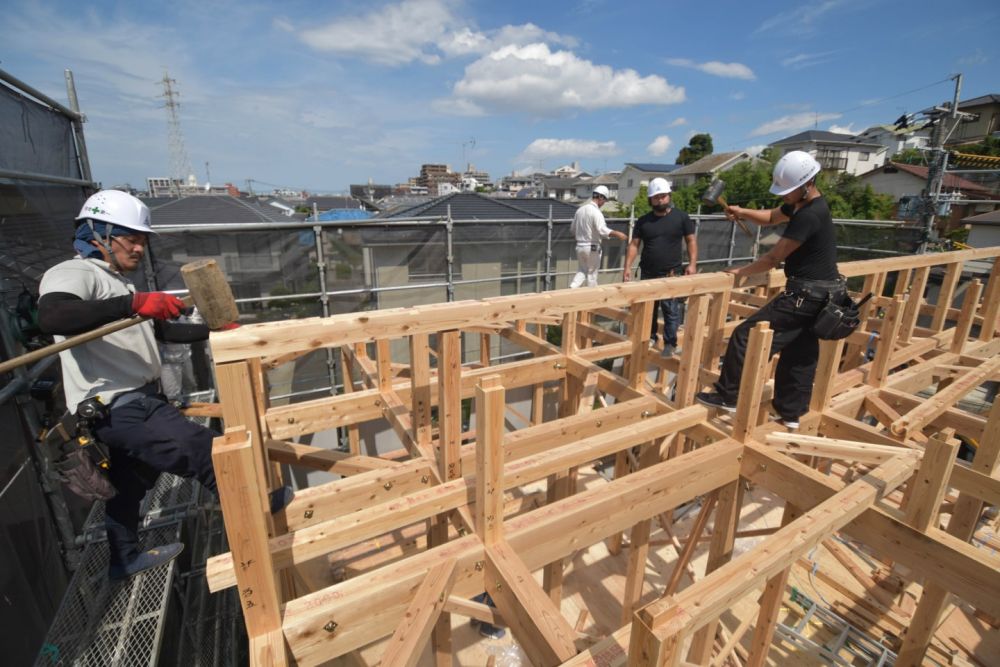 福岡市城南区07　注文住宅建築現場リポート④　～上棟式～