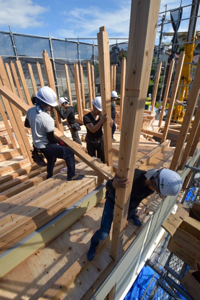 福岡市城南区07　注文住宅建築現場リポート④　～上棟式～