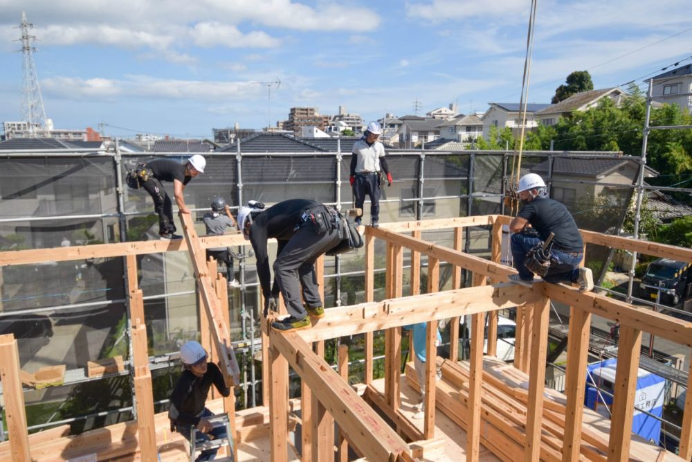 「福岡市城南区07」注文住宅現場リポート④【上棟式】