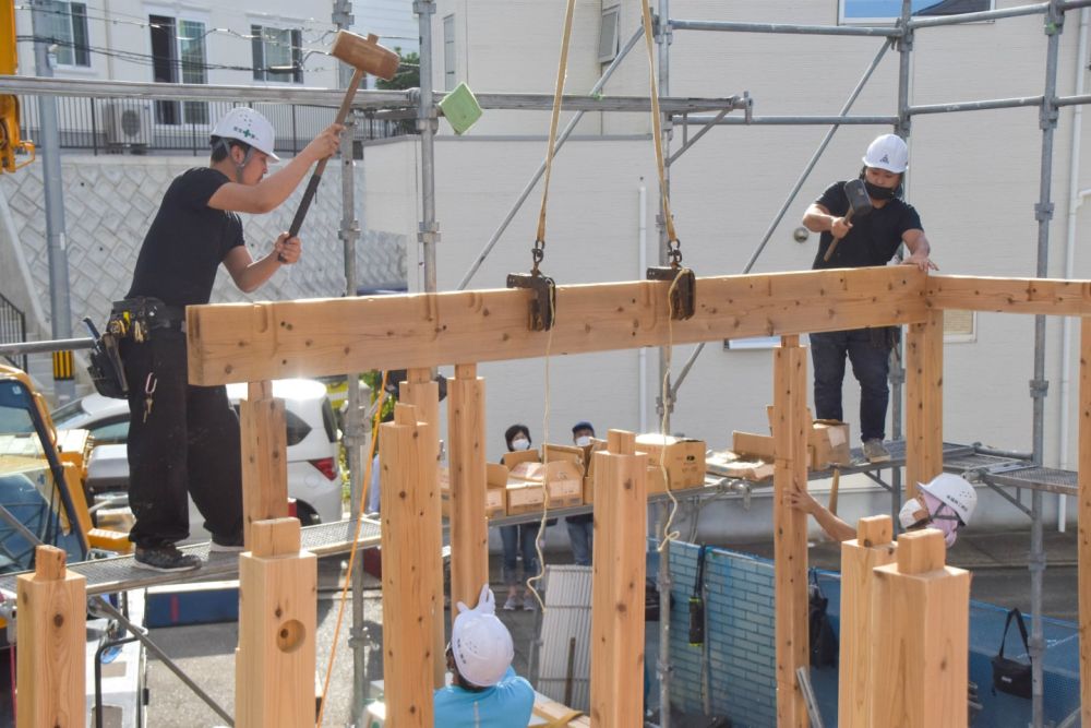 「福岡市城南区07」注文住宅現場リポート④【上棟式】