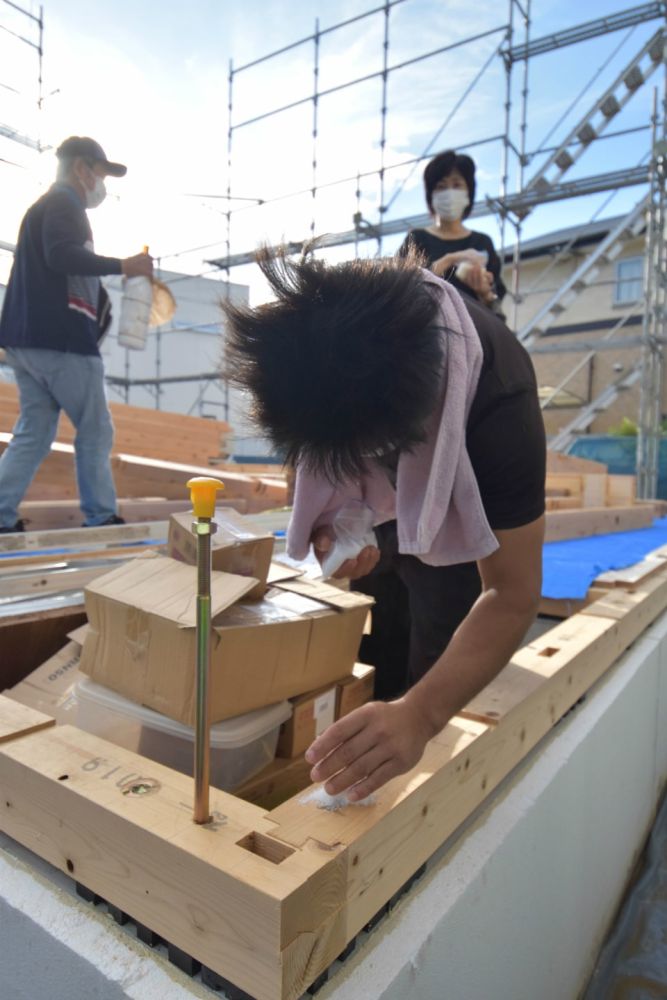「福岡市城南区07」注文住宅現場リポート④【上棟式】