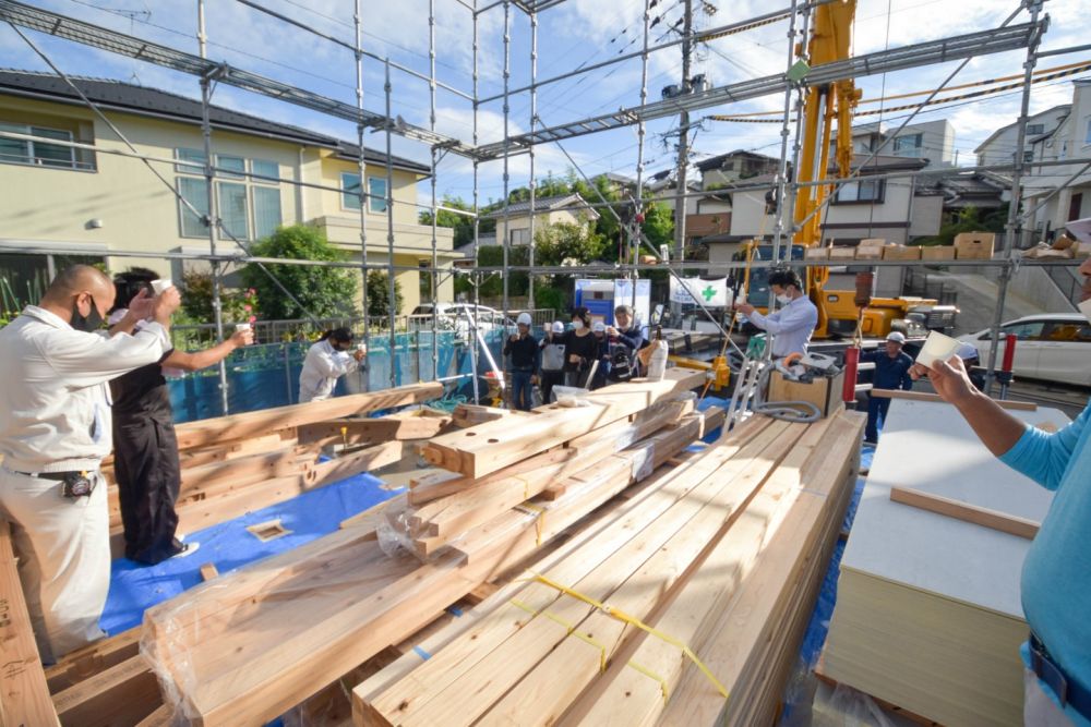 「福岡市城南区07」注文住宅現場リポート④【上棟式】