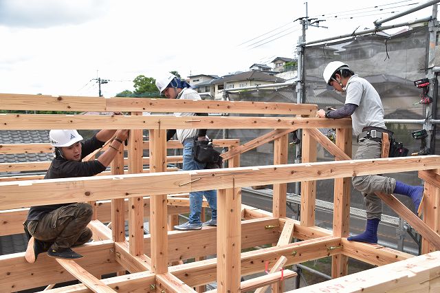 福岡県太宰府市04　注文住宅建築現場リポート⑤　～上棟式～