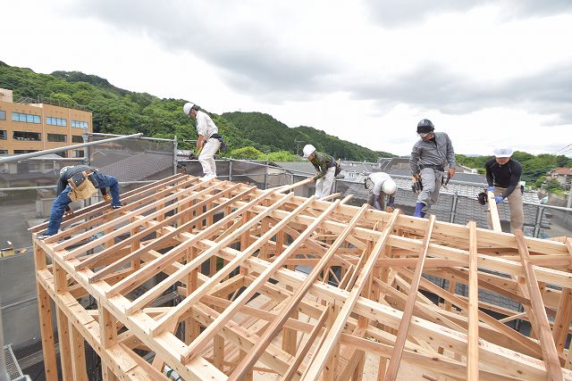 福岡県太宰府市04　注文住宅建築現場リポート⑤　～上棟式～