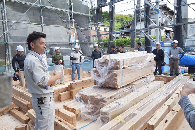 福岡県太宰府市04　注文住宅建築現場リポート⑤　～上棟式～