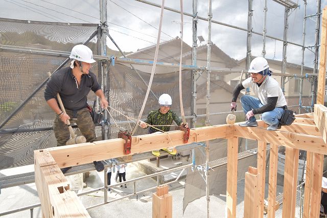 福岡県太宰府市04　注文住宅建築現場リポート⑤　～上棟式～