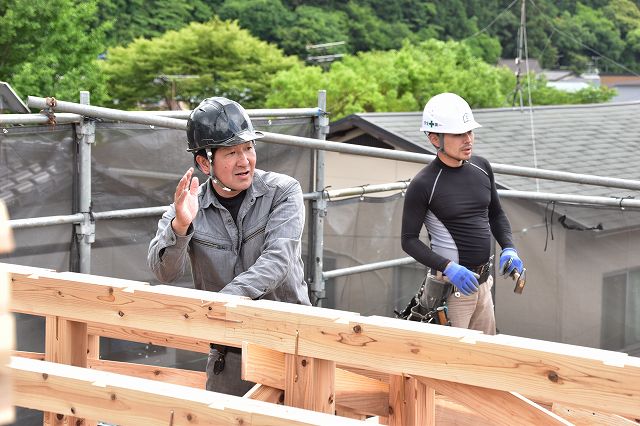 福岡県太宰府市04　注文住宅建築現場リポート⑤　～上棟式～