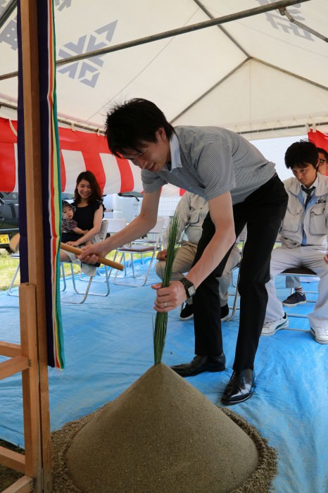 福岡県福津市02　注文住宅建築現場リポート①　～地鎮祭～