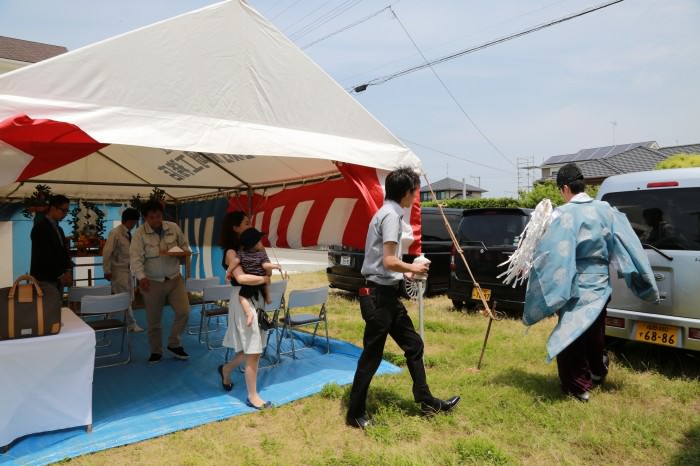 福岡県福津市02　注文住宅建築現場リポート①　～地鎮祭～