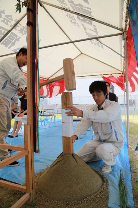 福岡県福津市02　注文住宅建築現場リポート①　～地鎮祭～