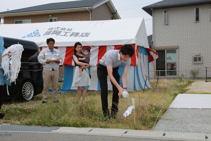 福岡県福津市02　注文住宅建築現場リポート①　～地鎮祭～