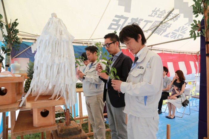 福岡県福津市02　注文住宅建築現場リポート①　～地鎮祭～